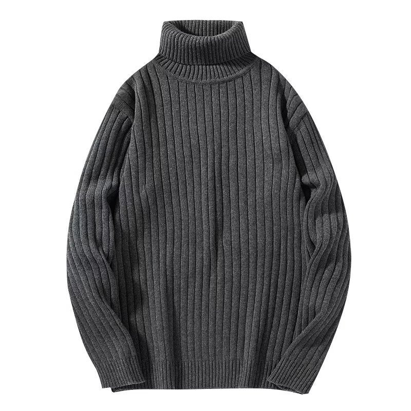 Pull col roulé chaud pour homme, polyvalent, idéal pour l'automne et l'hiver