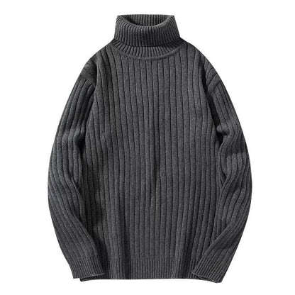Pull col roulé chaud pour homme, polyvalent, idéal pour l'automne et l'hiver