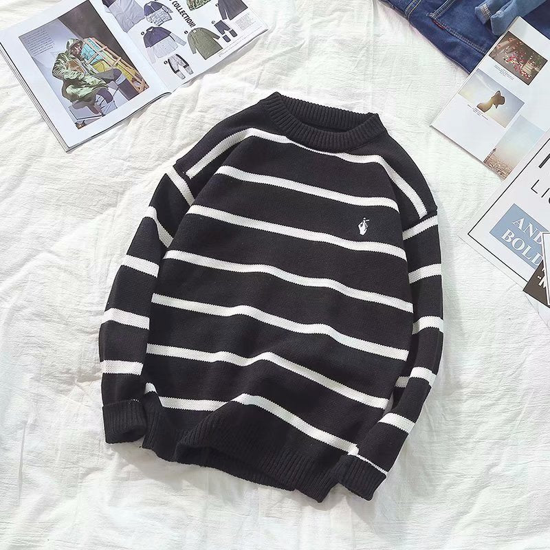 Herbst und Winter Rollkragenpullover für Männer und Jungen Trend All-Match-Linie Kleidung Lazy Wind