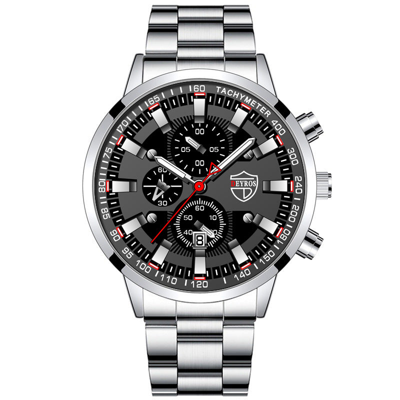 Stainless Steel Luminous Quartz Wristwatch For Men - ARCHSHOPE