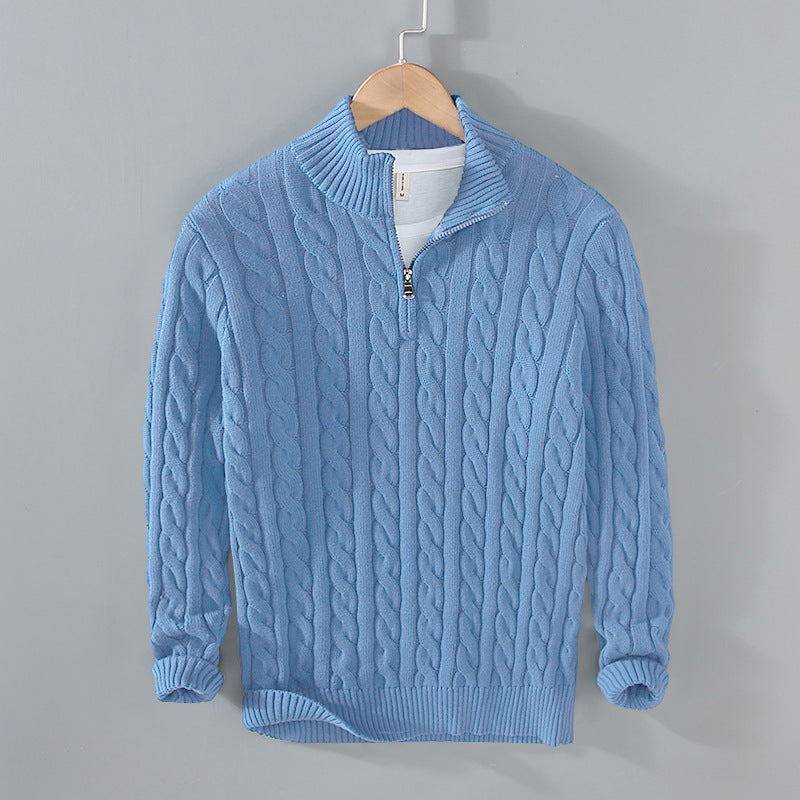 Sweater Loose Zip Pullover Knitting Sweater Coat Men - ARCHSHOPE