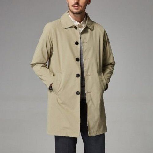 Trench mi-long ample pour homme, manteau fin et décontracté