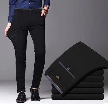 Pantalon crayon extensible coupe slim Pantalon de costume de style coréen