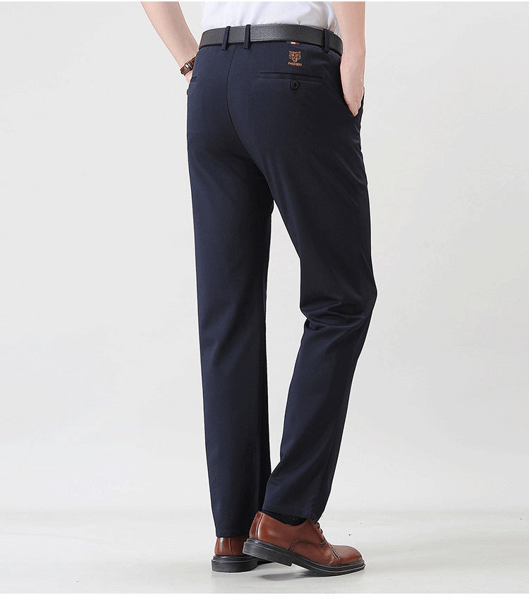 Dünne Leggings aus Eisseide und dicke Business-Hose mit Anti-Falten-Effekt