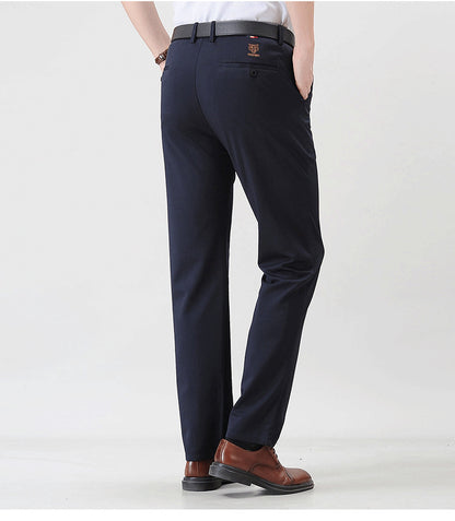 Dünne Leggings aus Eisseide und dicke Business-Hose mit Anti-Falten-Effekt