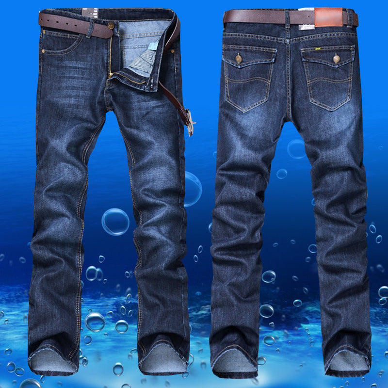 Explosive Herbst Winter Neue Gerade Slim Herren Jeans