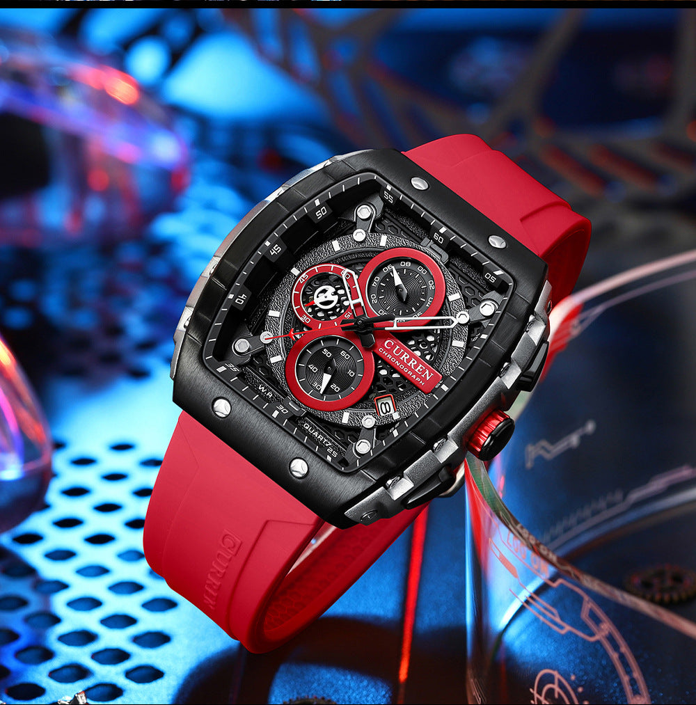 Men's Six-pin Quartz Tape Men's Watch - ARCHSHOPE