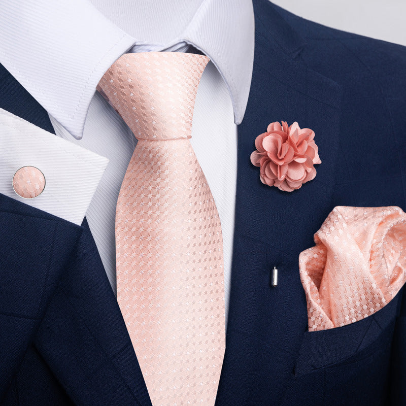 Men's Tie Suit Pocket Square Combo 8 - ARCHSHOPE