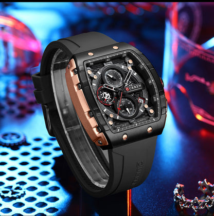 Men's Six-pin Quartz Tape Men's Watch - ARCHSHOPE