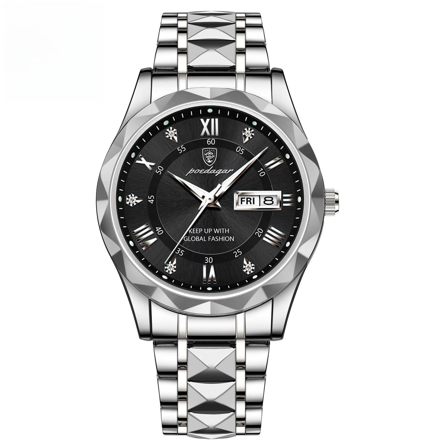 Men's Waterproof Double Calendar Luminous Quartz Watch - ARCHSHOPE