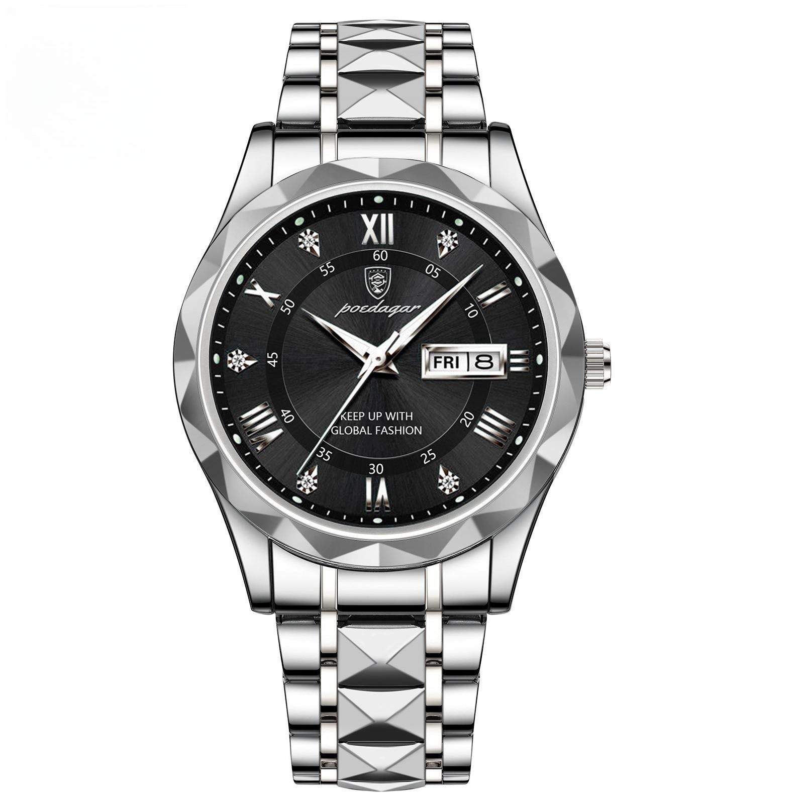 Men's Waterproof Double Calendar Luminous Quartz Watch - ARCHSHOPE