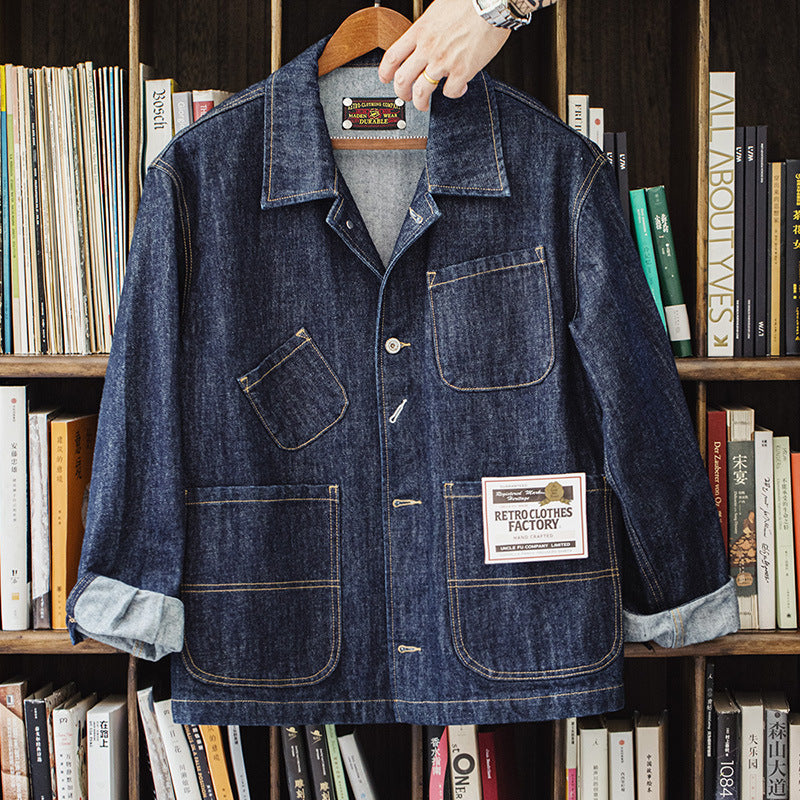 Veste en jean rétro à la mode