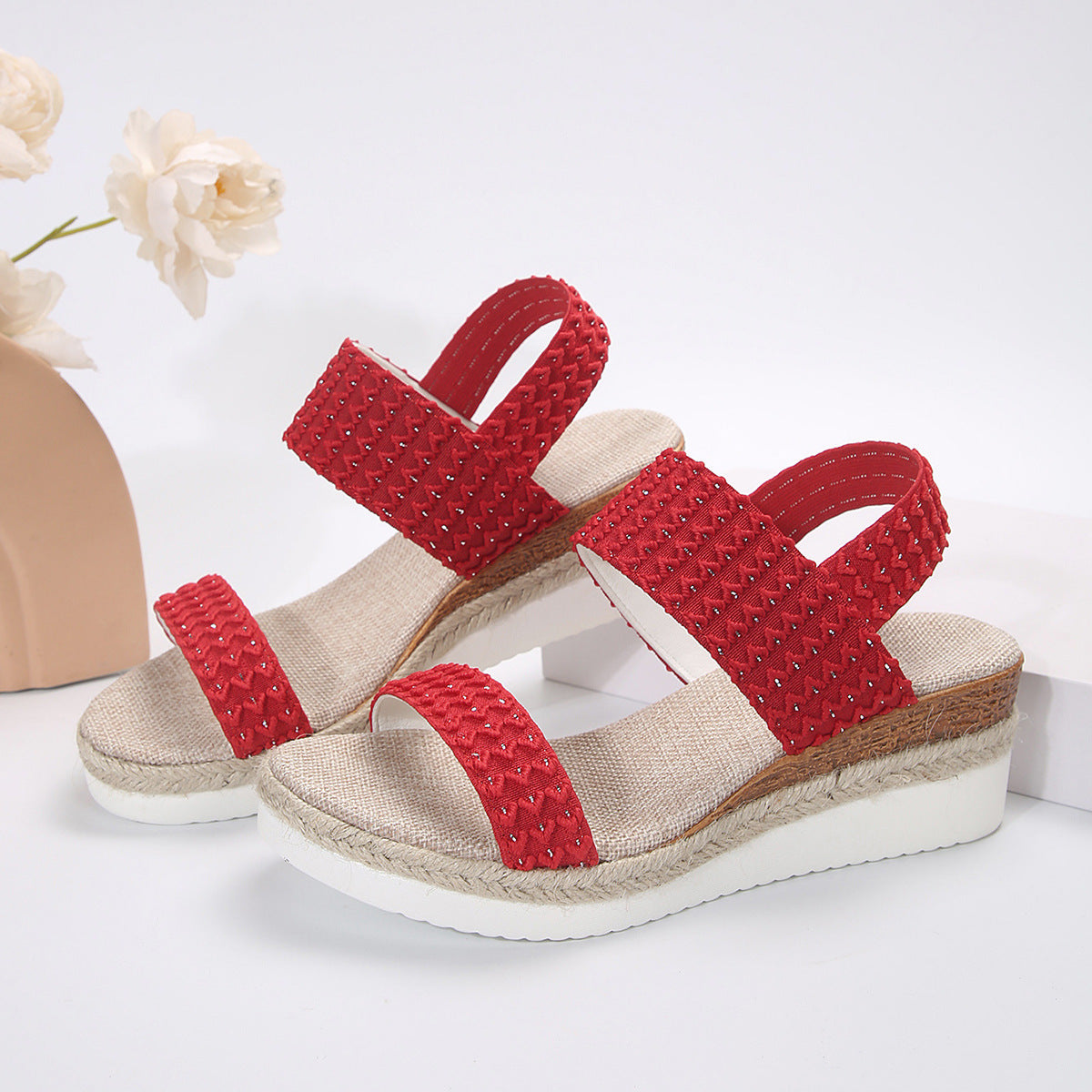 Summer Fashion Wedge Sandals For Women Peep-toe Shoes For Women - ARCHSHOPE