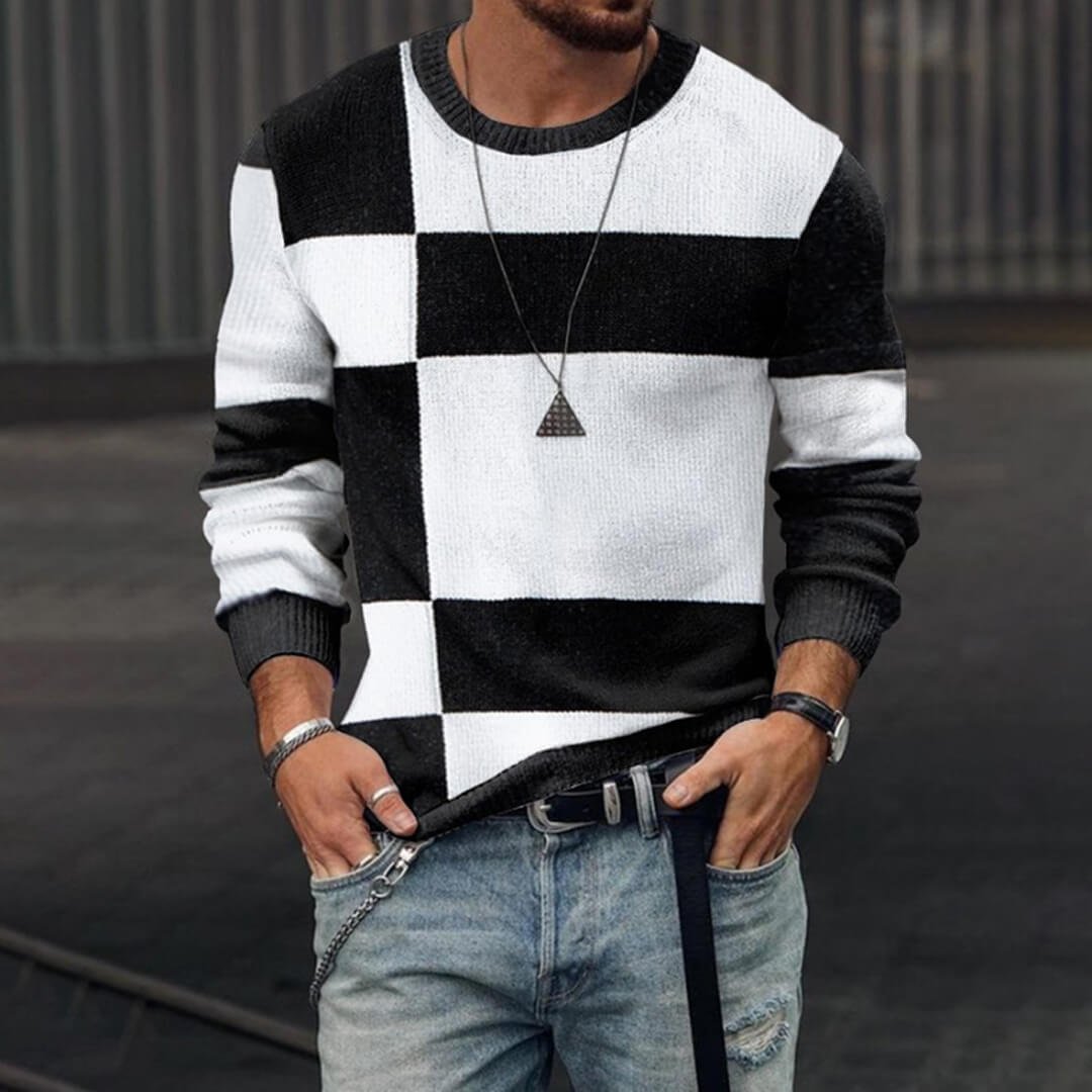 Für Männer 3D Pullover Casual Tops Langarm T-Shirts