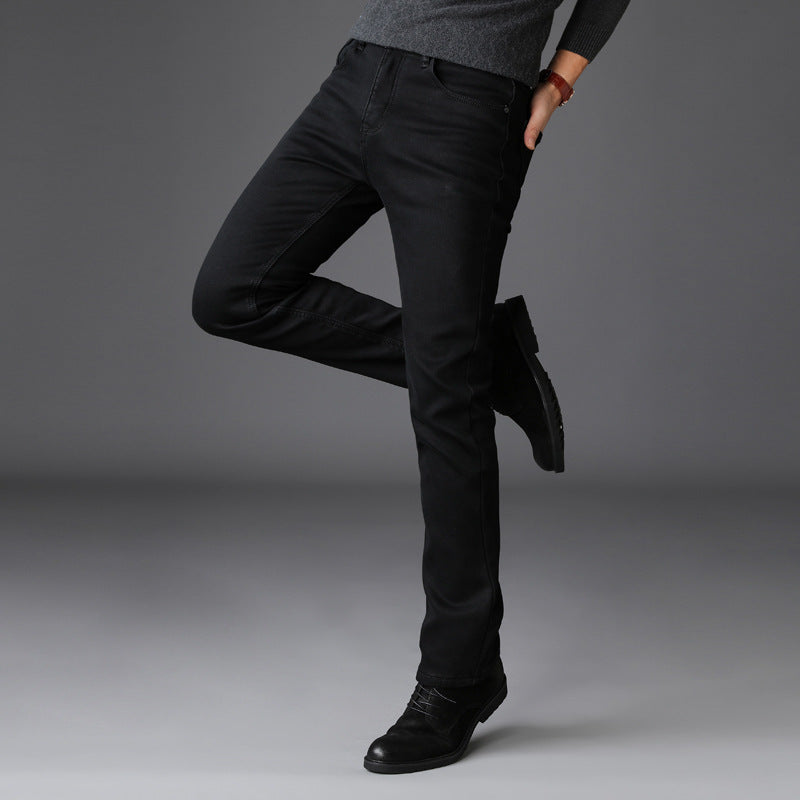 Frühling und Sommer neue Herrenjeans Herren koreanische Version des Trends der Selbstkultivierung Stretchhosen Jugend schwarze Hosen Männer