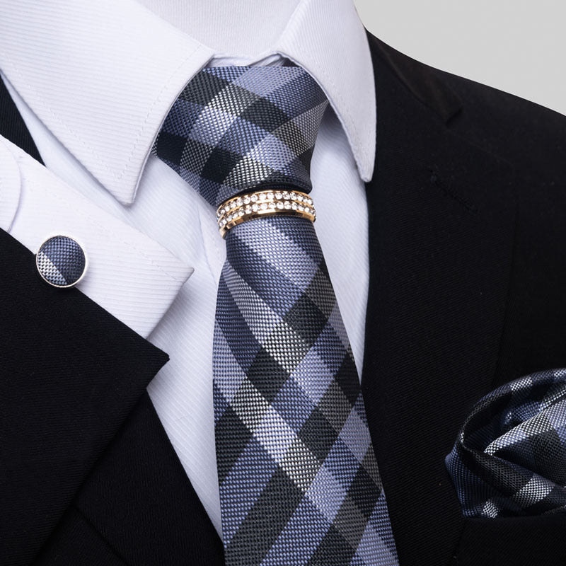 Multi Colored Striped Floral Mens Tie - ARCHSHOPE