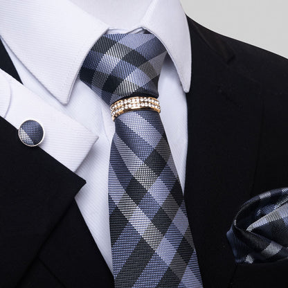 Multi Colored Striped Floral Mens Tie - ARCHSHOPE