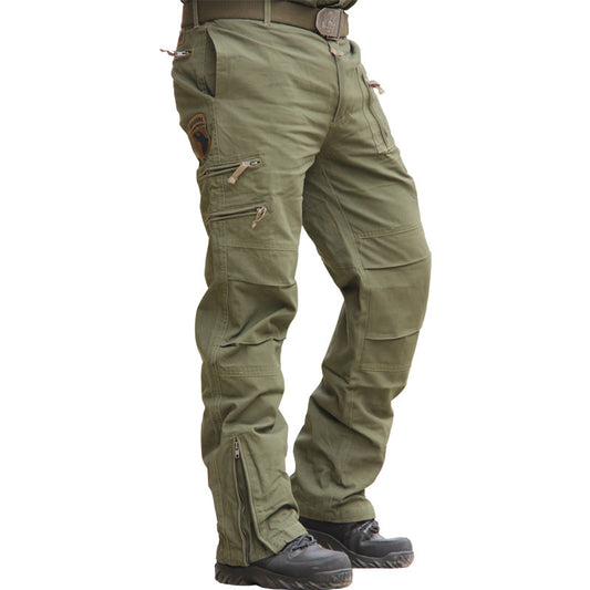 Pantalon d'alpinisme tactique pour homme, coupe ample, coupe droite, style militaire, camouflage