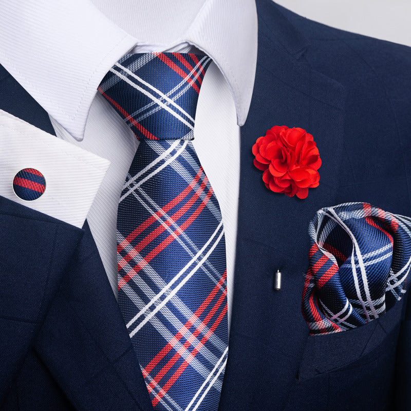 Men's Tie Suit Pocket Square Combo 8 - ARCHSHOPE