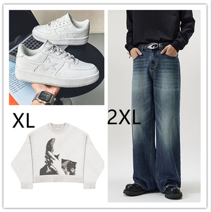 Thick Soled White Casual Sneakers For Men - ARCHSHOPE