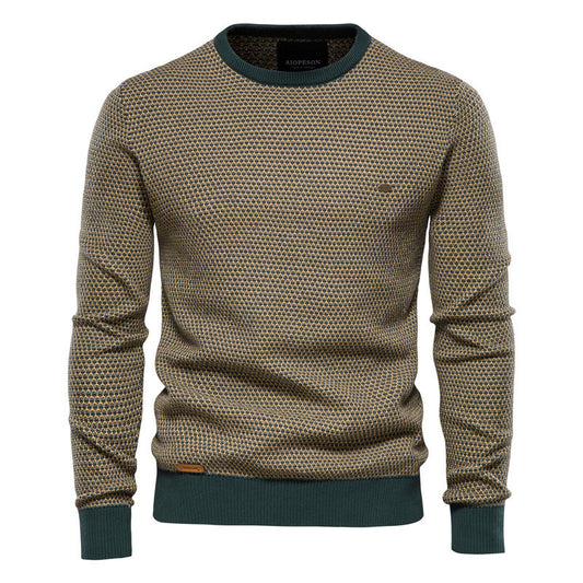 Casual Hit Color Men's European Size Shirt Trend Pullover - ARCHSHOPE