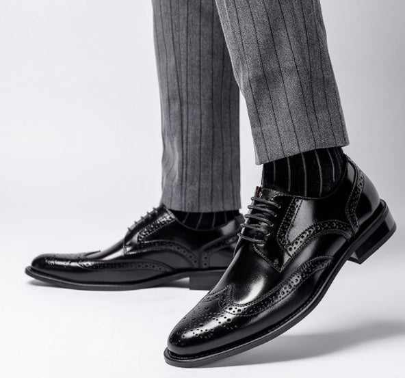 Echtes Leder Business Casual Dress Lederschuhe im britischen Stil