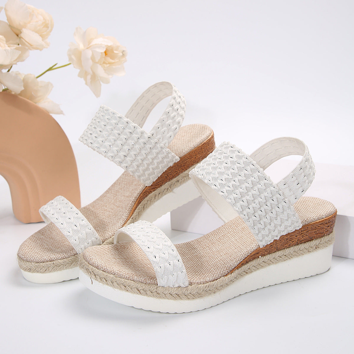 Summer Fashion Wedge Sandals For Women Peep-toe Shoes For Women - ARCHSHOPE