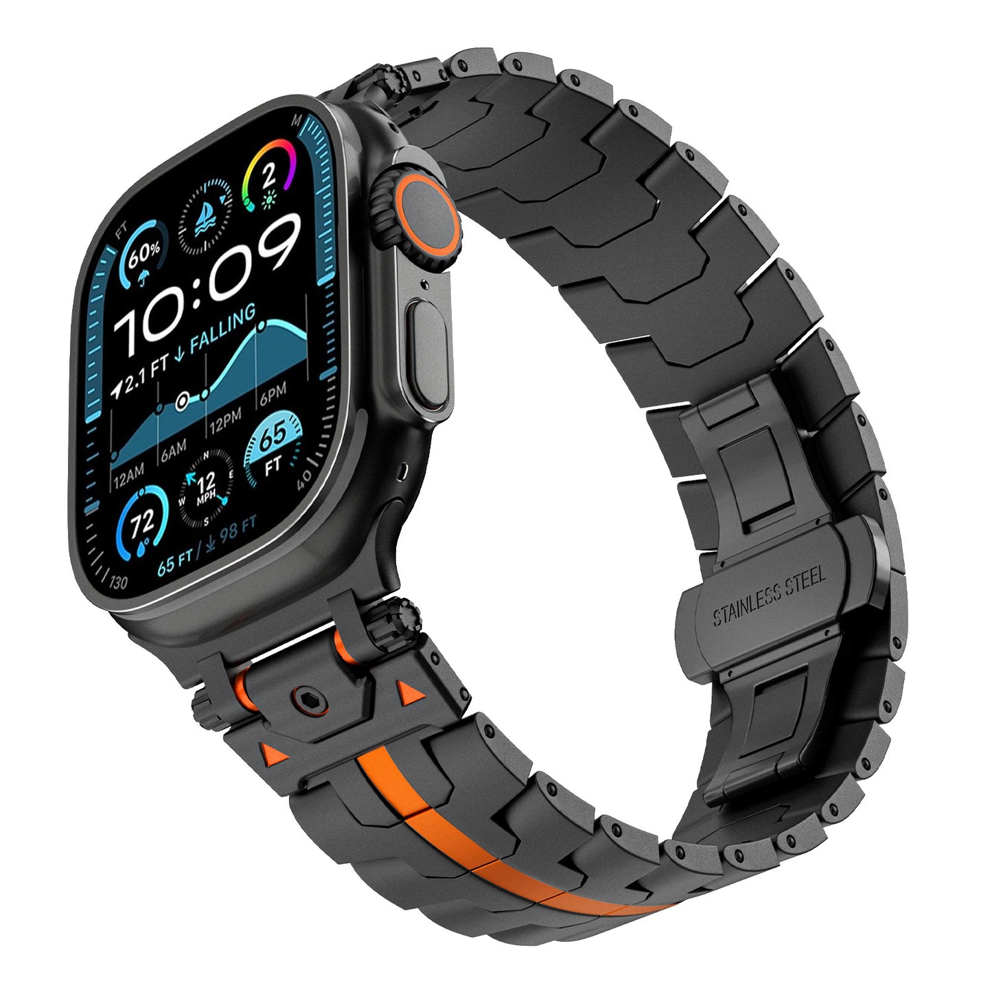 Mens Simple Versatile Stainless Steel Strap For Watch Ultra - ARCHSHOPE