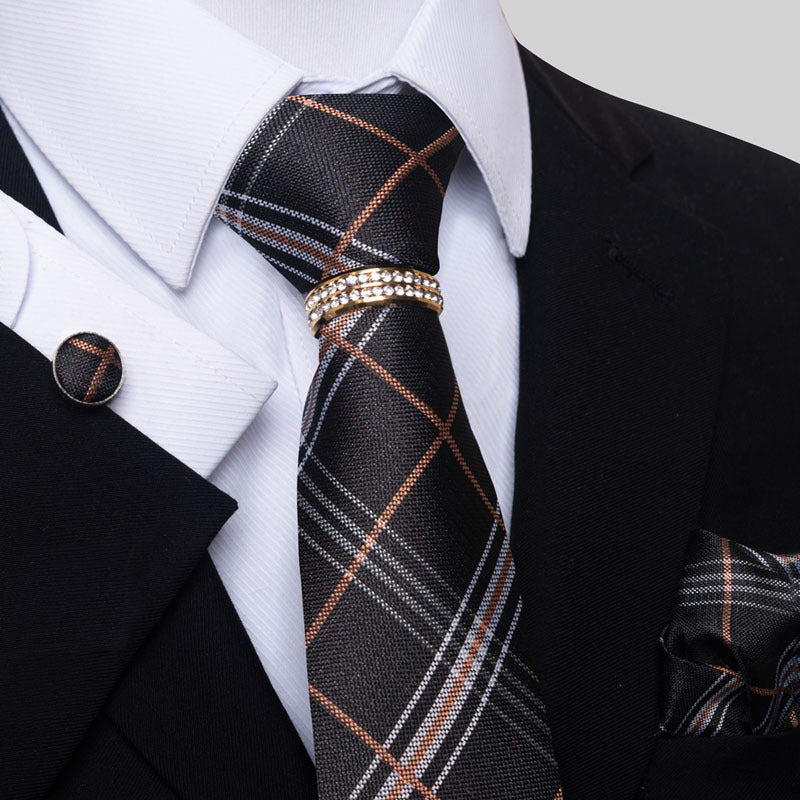 Multi Colored Striped Floral Mens Tie - ARCHSHOPE