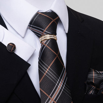 Multi Colored Striped Floral Mens Tie - ARCHSHOPE