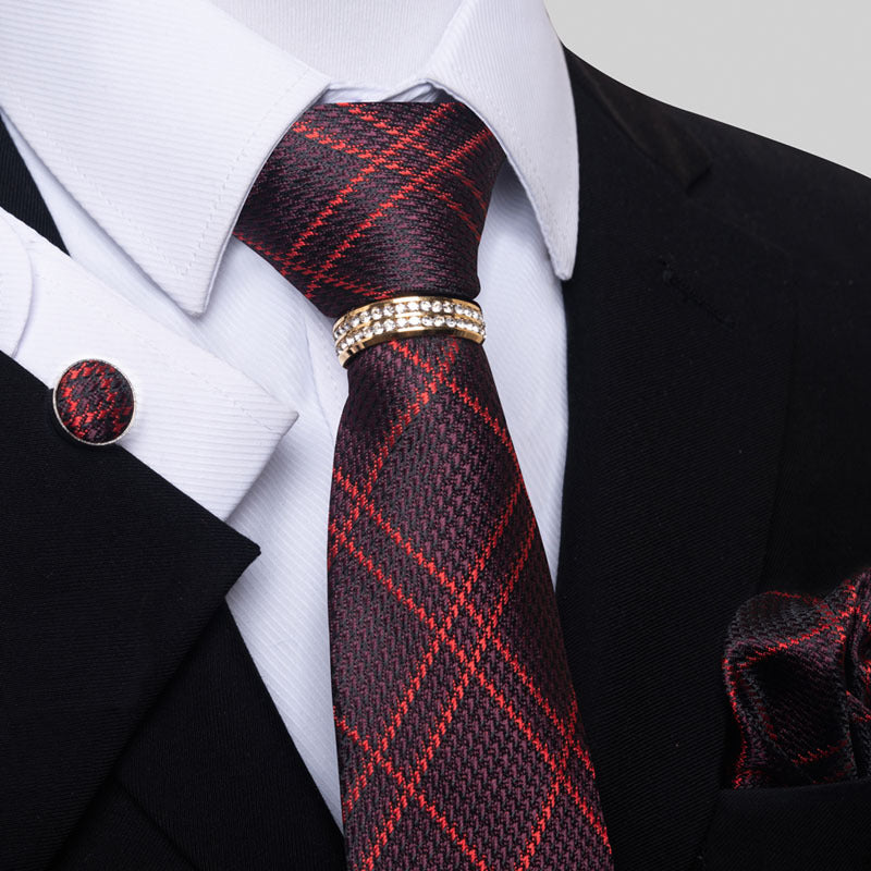 Multi Colored Striped Floral Mens Tie - ARCHSHOPE