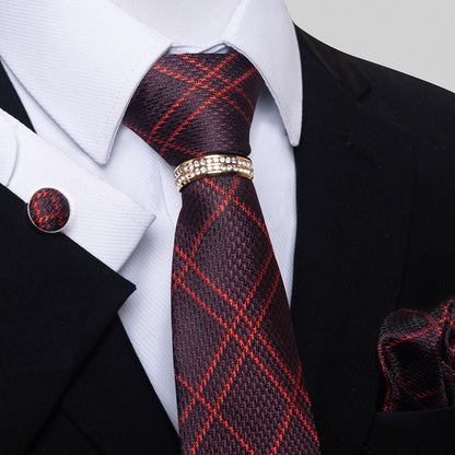 Multi Colored Striped Floral Mens Tie - ARCHSHOPE