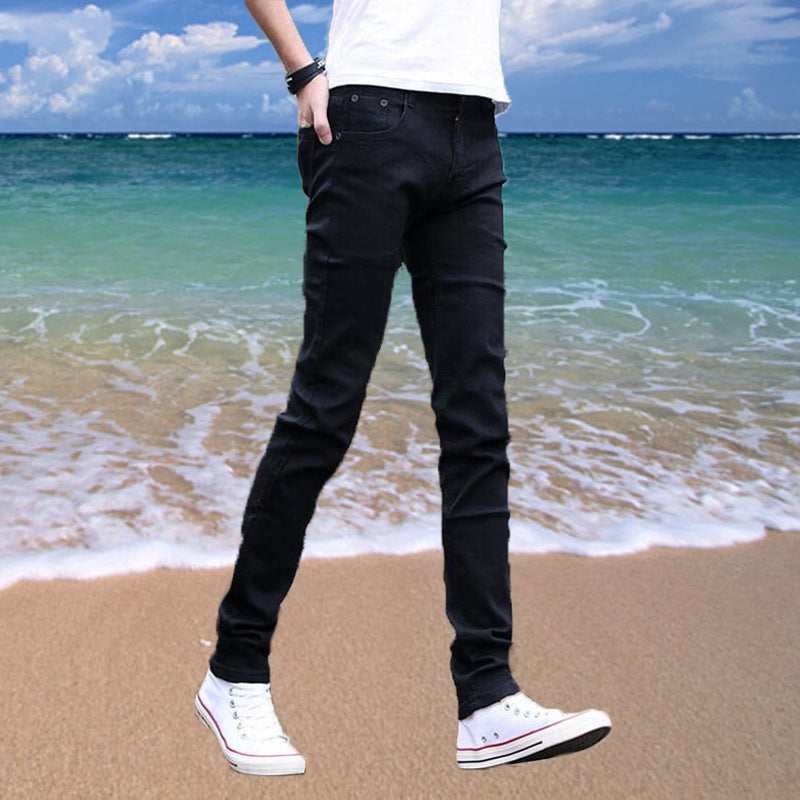 Jeans fins pour hommes, amples, skinny, décontractés