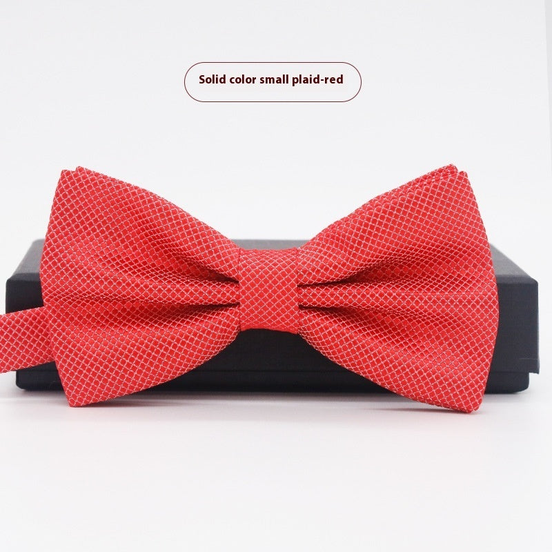 Men's Solid Color Formal Wear Wedding Business Casual Groom Groomsman Bow Tie - ARCHSHOPE
