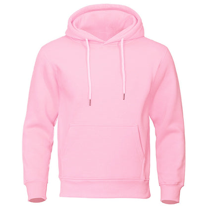 Solid Color Pullover Sweatshirt Spring Fashion Fleece Unisex Hoodie - ARCHSHOPE