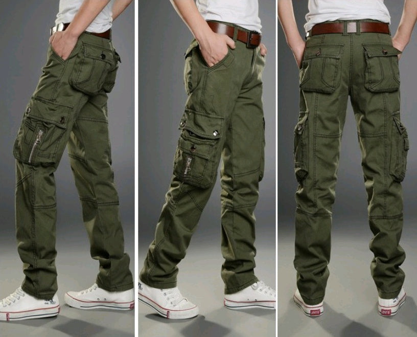 Herren Multi-Pocket-Overalls Militärhosen Freizeithosen Sport Outdoor Herrenbekleidung