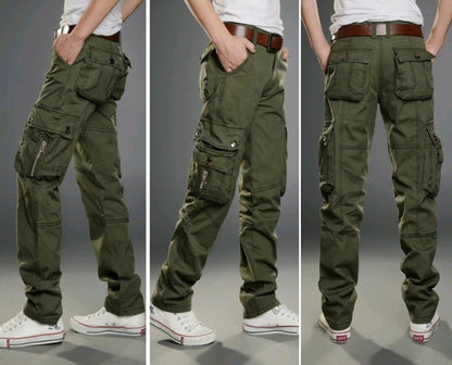 Herren Multi-Pocket-Overalls Militärhosen Freizeithosen Sport Outdoor Herrenbekleidung