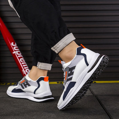 Baskets blanches pour hommes, chaussures de sport, course à pied, marche