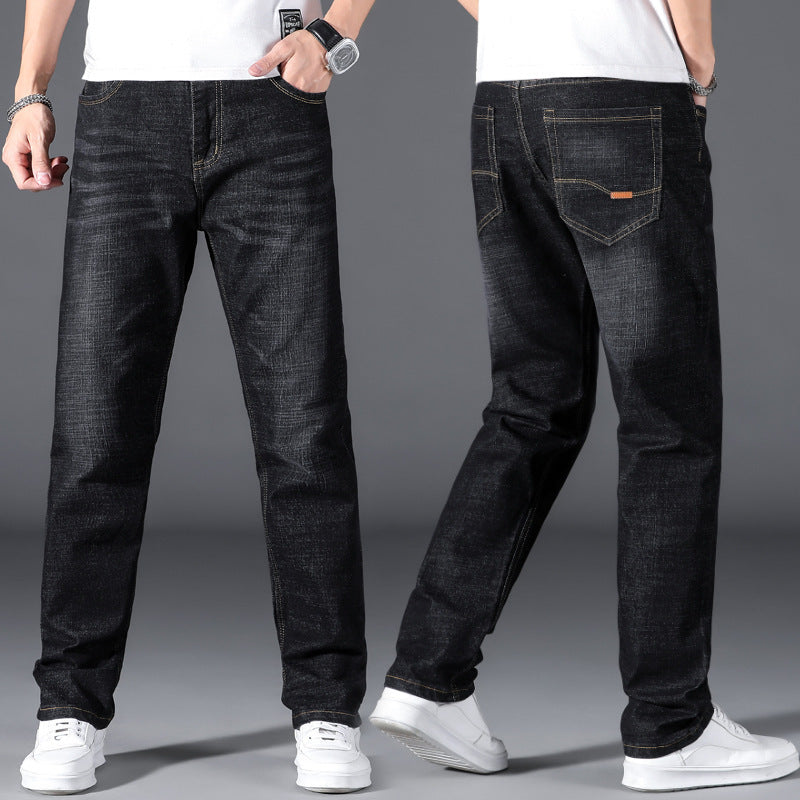 Sommer Dünne Jeans männer Lose Gerade