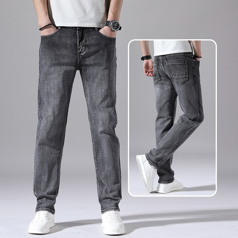 Retro Dünne Jeans Gerade Lose Freizeithose Männer