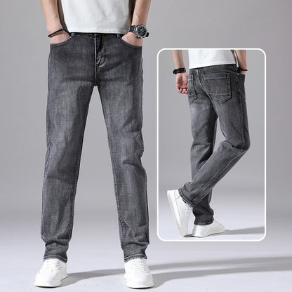 Retro Dünne Jeans Gerade Lose Freizeithose Männer