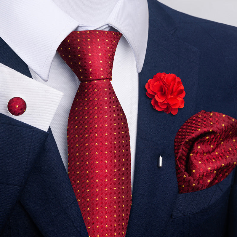 Men's Tie Suit Pocket Square Combo 8 - ARCHSHOPE