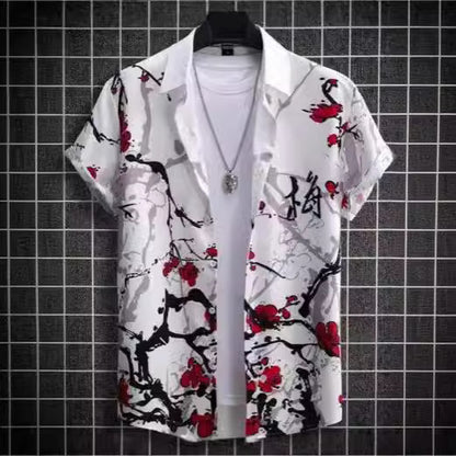 T-shirt décontracté à manches courtes et impression numérique 3D grande taille