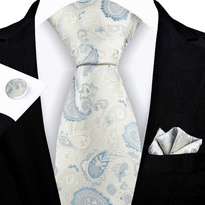 Jacquard-embroidered Cashew Flower Tie - ARCHSHOPE