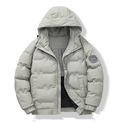 Manteau d'hiver court et simple pour homme