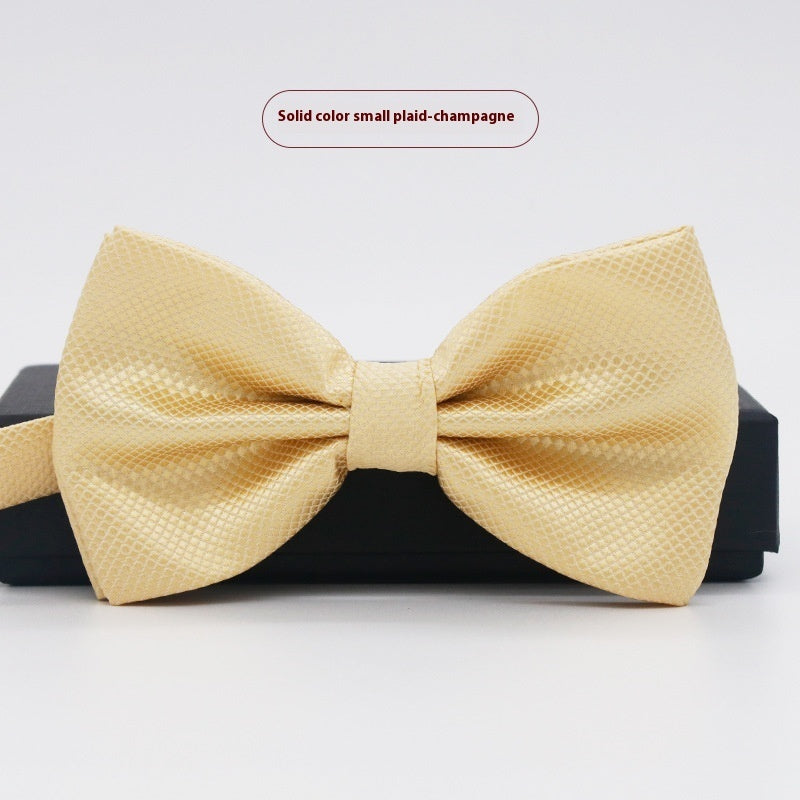 Men's Solid Color Formal Wear Wedding Business Casual Groom Groomsman Bow Tie - ARCHSHOPE