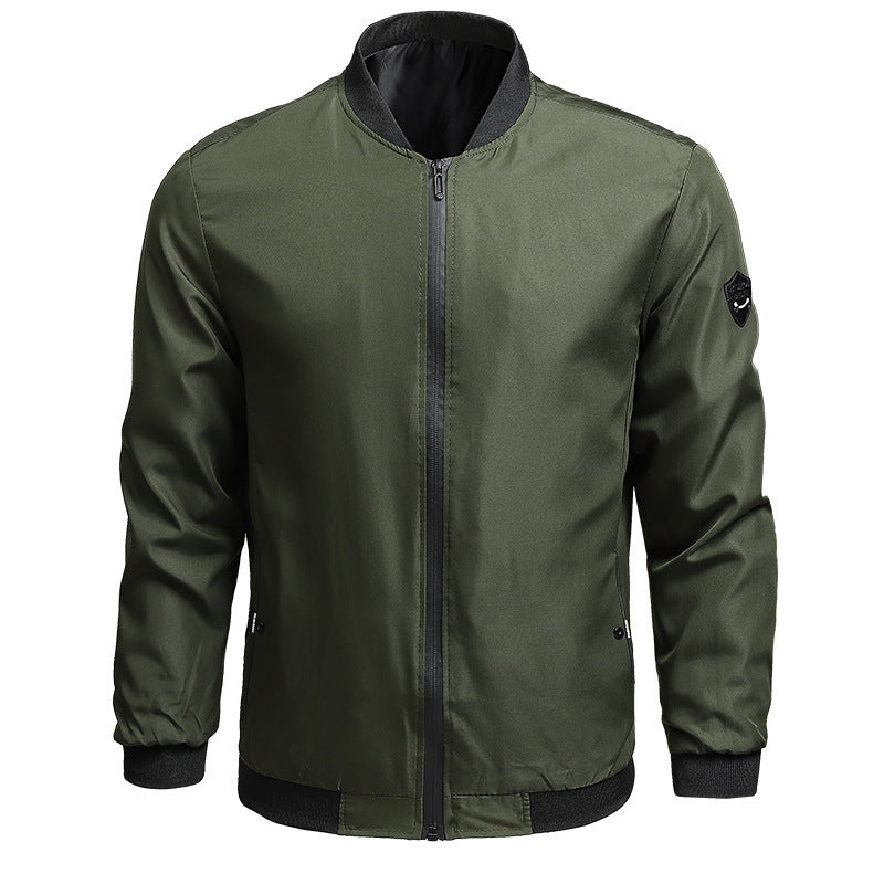 Spring And Autumn Casual Solid Color Men's Coat - ARCHSHOPE