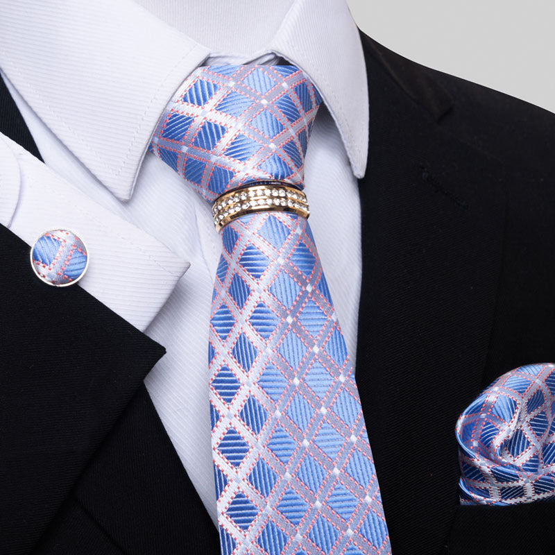 Multi Colored Striped Floral Mens Tie - ARCHSHOPE