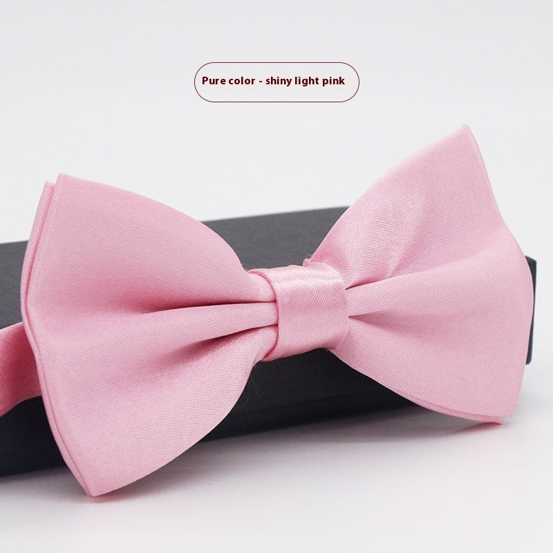 Men's Solid Color Formal Wear Wedding Business Casual Groom Groomsman Bow Tie - ARCHSHOPE