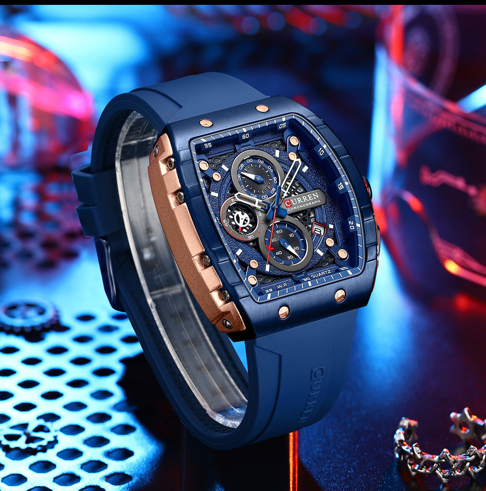 Men's Six-pin Quartz Tape Men's Watch - ARCHSHOPE